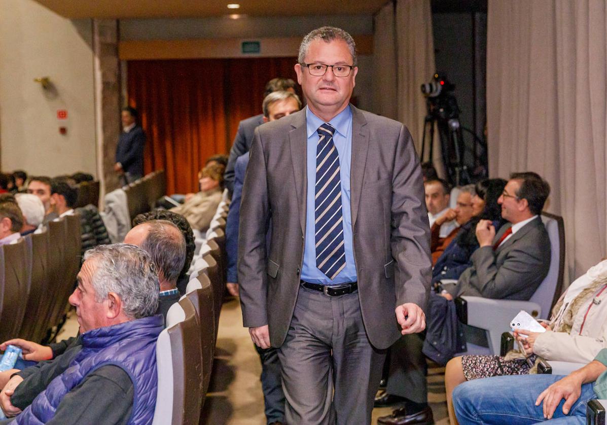 El consejero de Agricultura y Ganadería, Gerardo Dueñas, este martes en Segovia.