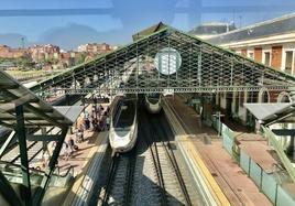 Tren Avant en la estación Campo Grande de Valladolid.