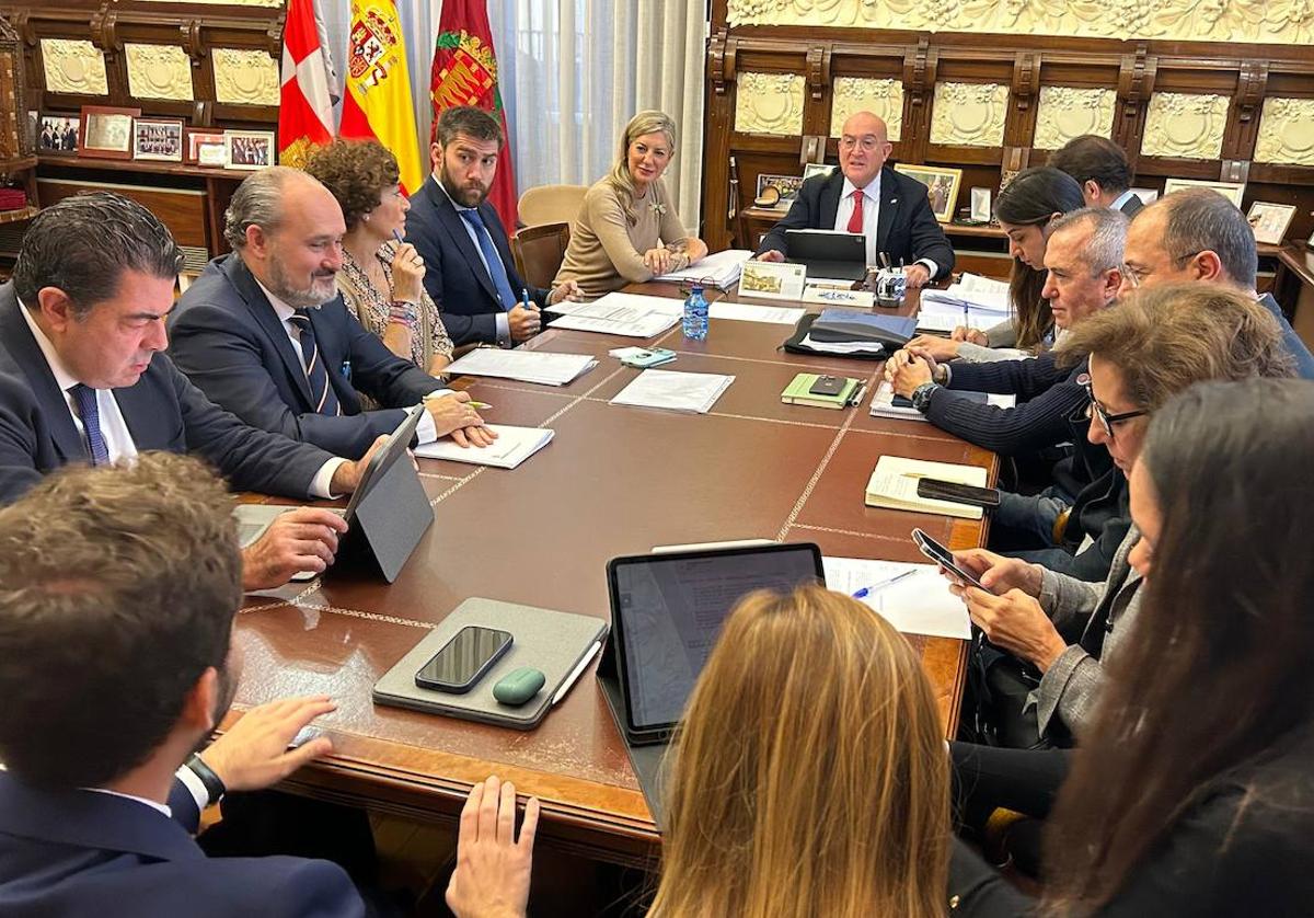 Junta de Gobierno Local celebrada este lunes en el Ayuntamiento de Valladolid.