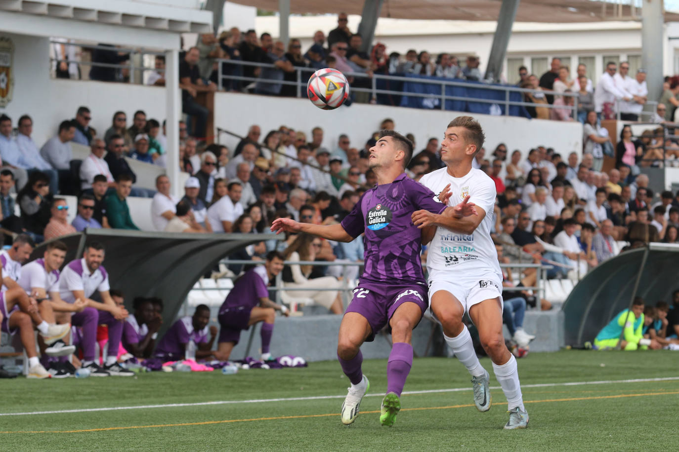 El partido entre el Real Valladolid y la Peña Deportiva, en imágenes