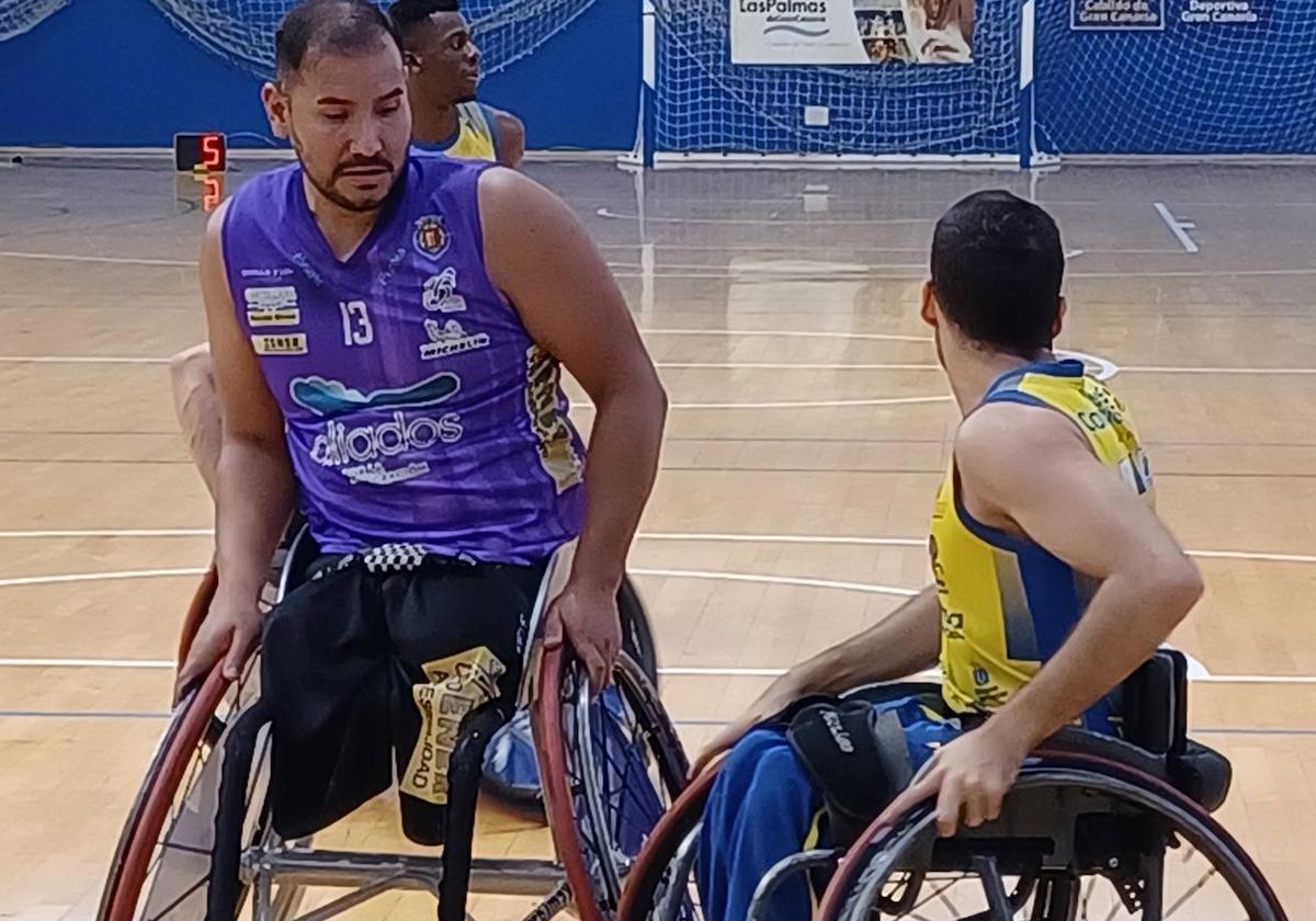 Adrián Pérez en el último partido frente al Econy Gran Canaria.