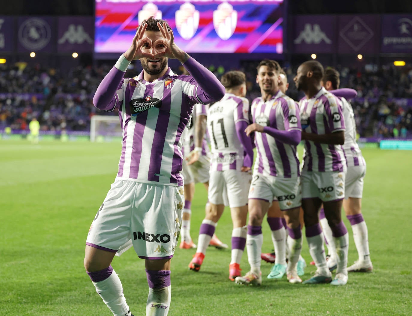 El partido entre el Real Valladolid y el Tenerife, en imágenes