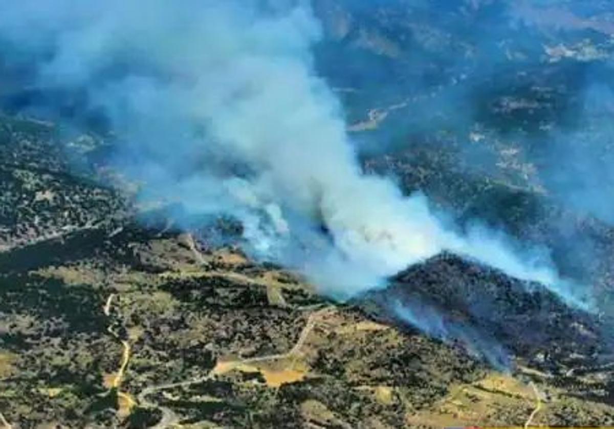 Incendio en El Hoyo de Pinares en junio de 2019.