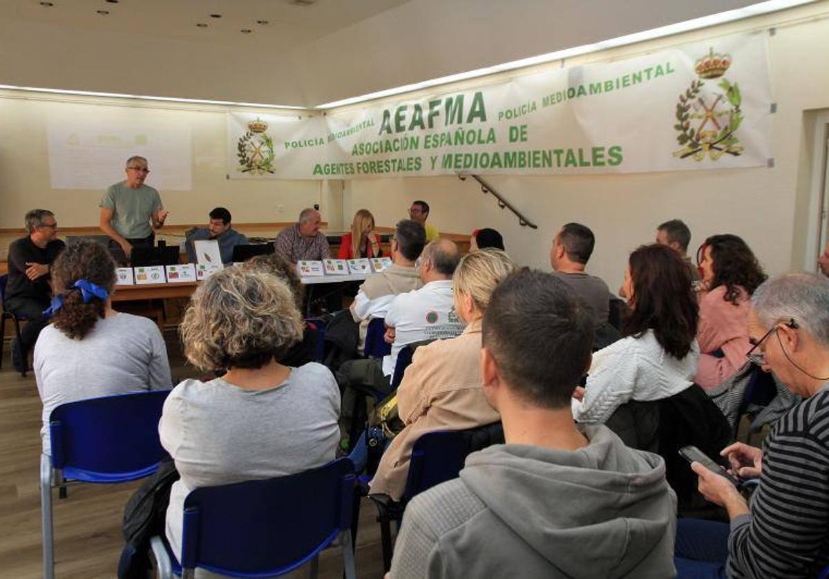 Reunión de la Asociación Española de Agentes Forestales y Medioambientales en San Rafael, el sábado pasado.