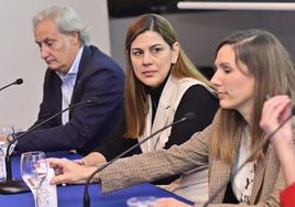 Fernando Centeno, Xamila Salcedo y Paula Crespo del Grupo Recoletas.