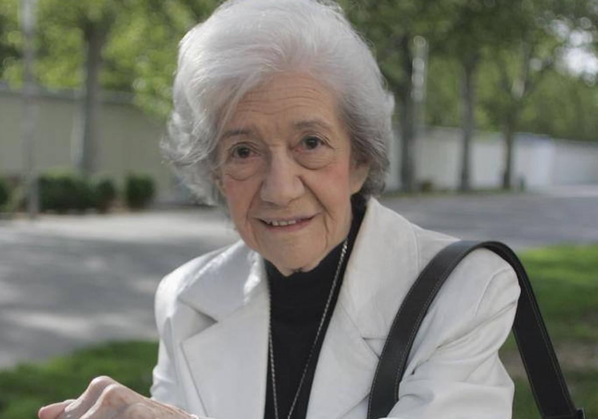 Ana María Matute, en la Feria del Libro de Valladolid en 2007.