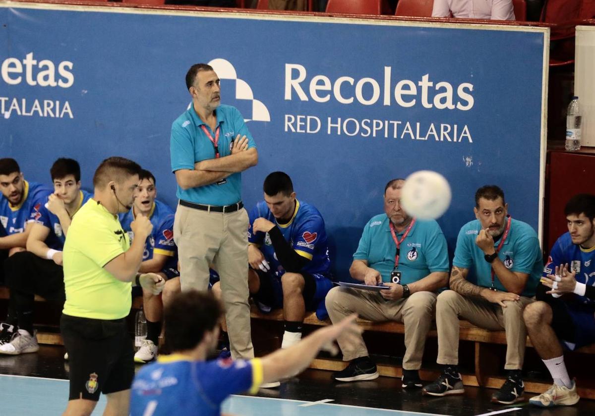 David Pisonero, durante el partido ante el Benidorm.