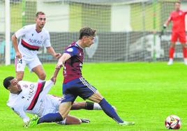 Dani Plomer, en un partido anterior.