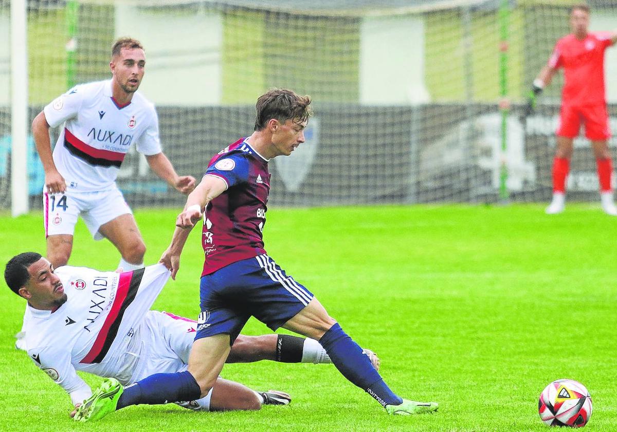 Dani Plomer, en un partido anterior.