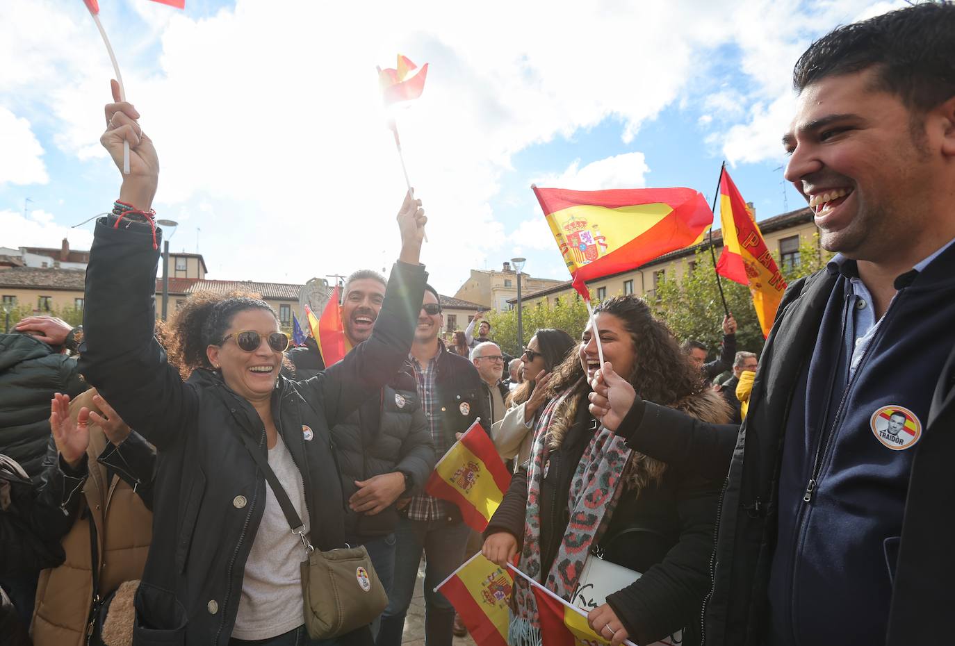 Los palentinos claman contra la amnistía en la Plaza Mayor