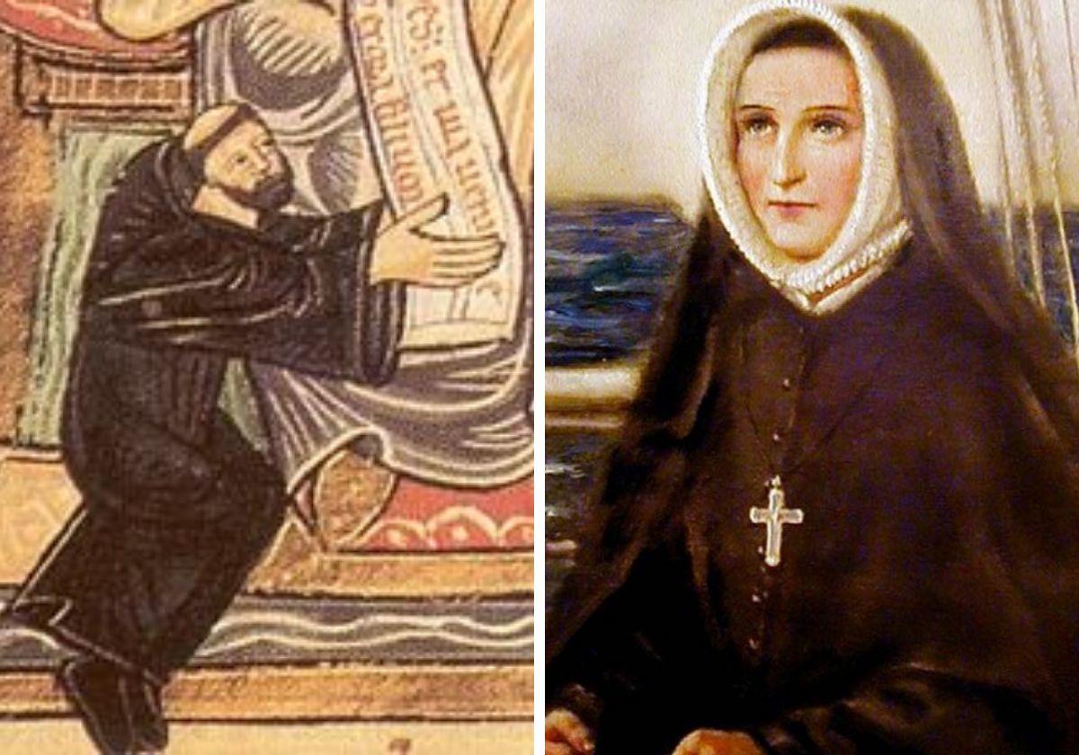 San Odón de Cluny y Santa Filipina Duchesne.