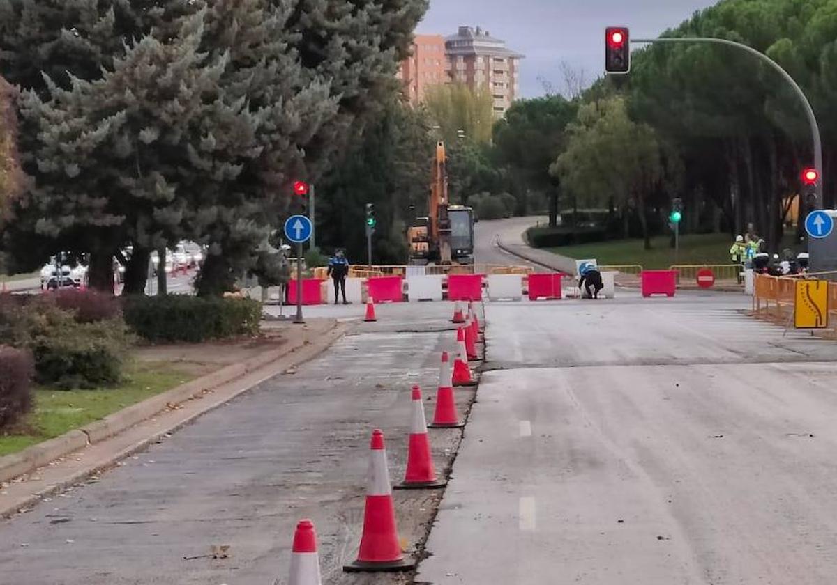 Nueva distribución, desde el lunes, de los cortes en la glorieta de Padre José Acosta.