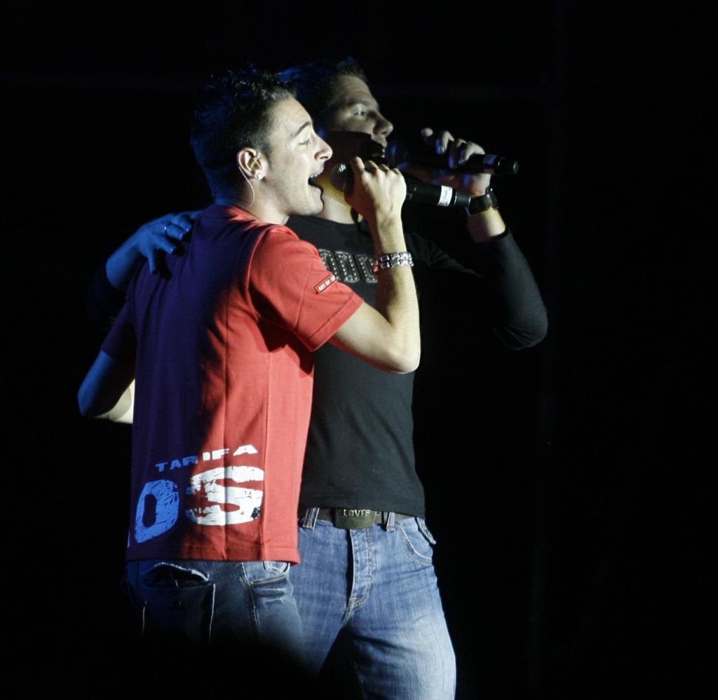 Concierto de Andy y Lucas en la playa de Las Moreras en Valladolid en 2007.