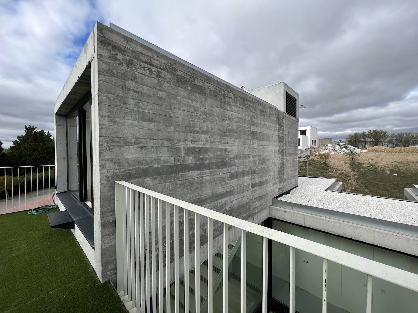 Una casa de hormigón en la cota más alta de Valladolid