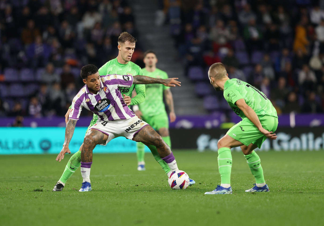 Las imágenes del partido entre el Real Valladolid y el Leganés