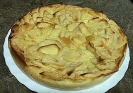 La tarta, lista para degustar.