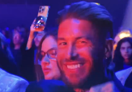 Sergio Ramos en la gala de los Grammy Latinos.