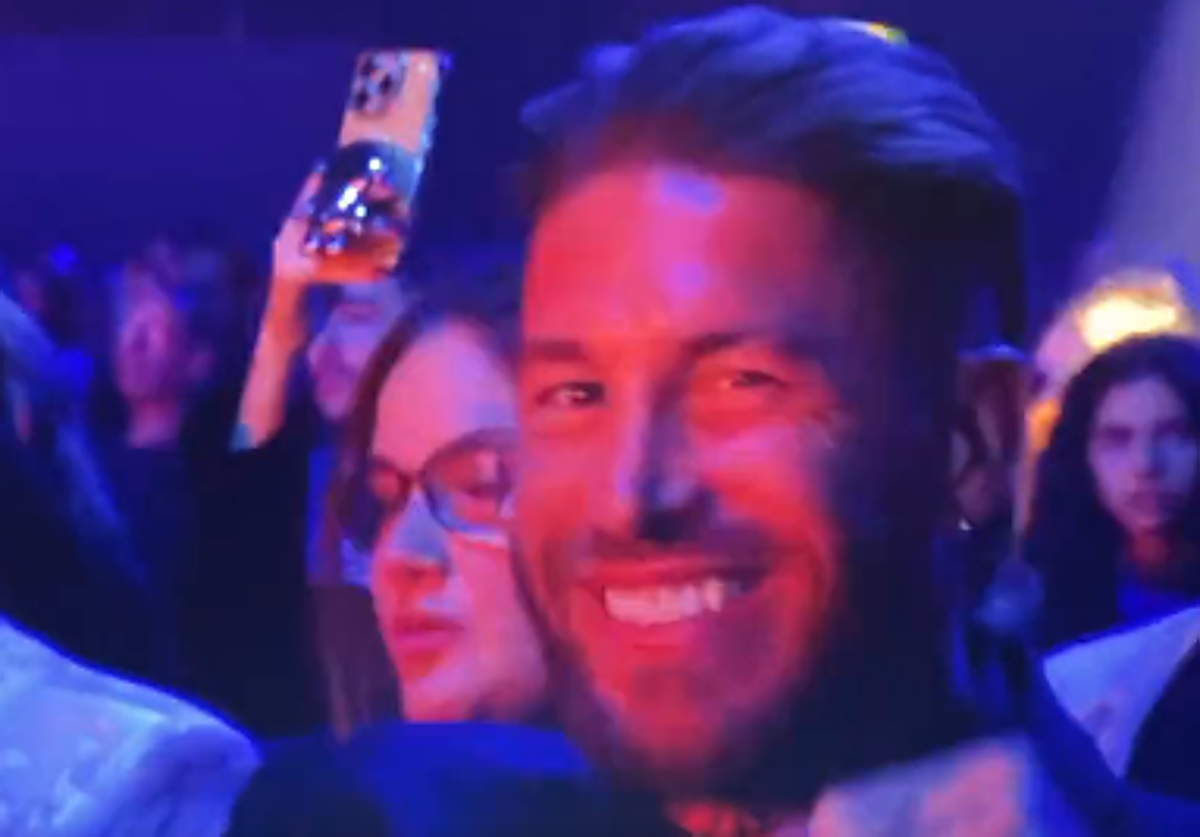Sergio Ramos en la gala de los Grammy Latinos.