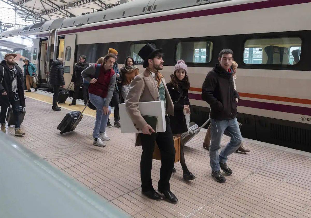 Uno de los viajes con la ruta teatralizada desde Madrid.