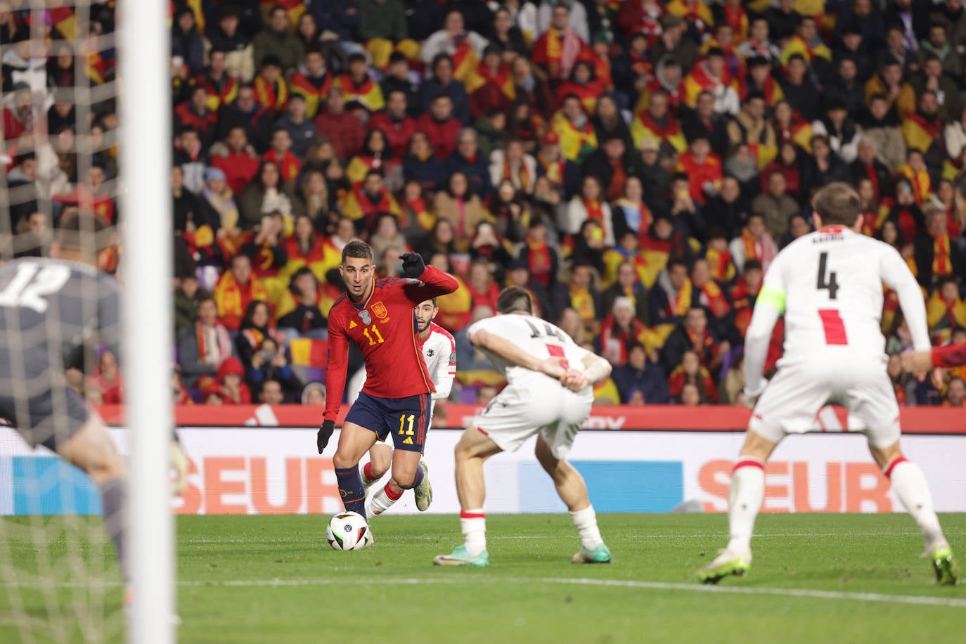 Las mejores imágenes del España-Georgia en Zorrilla