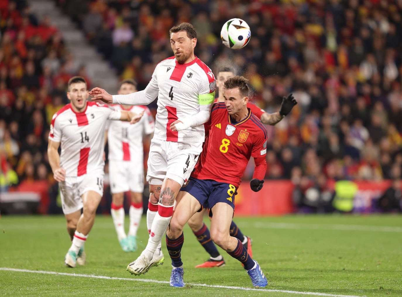 Las mejores imágenes del España-Georgia en Zorrilla