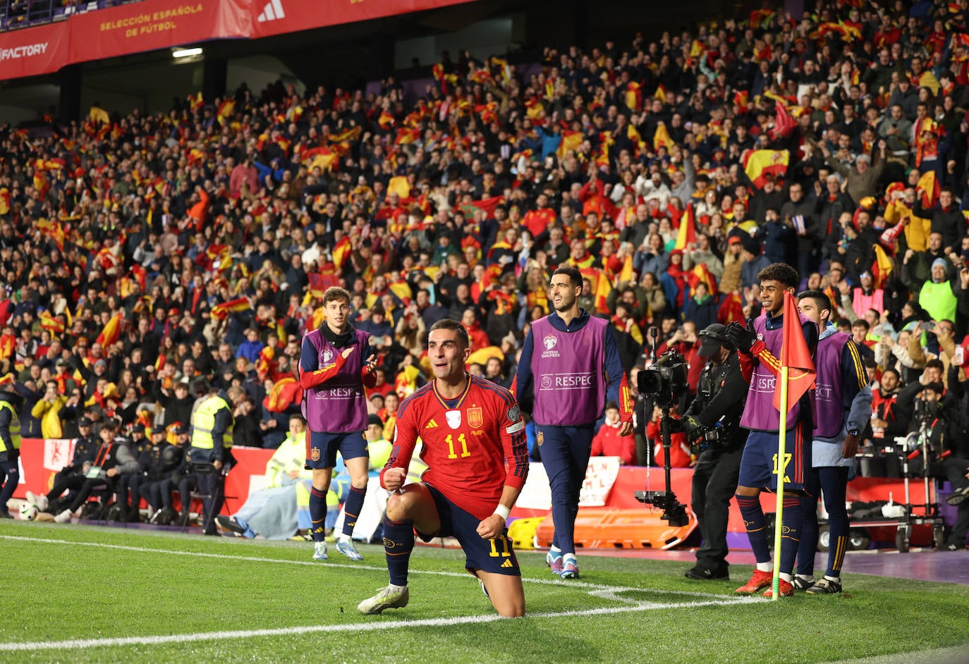 Las mejores imágenes del España-Georgia en Zorrilla