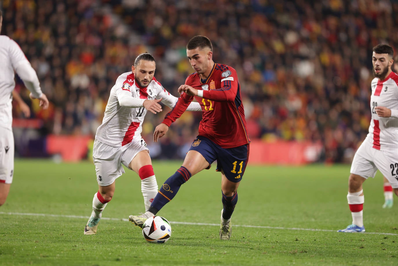 Las mejores imágenes del España-Georgia en Zorrilla