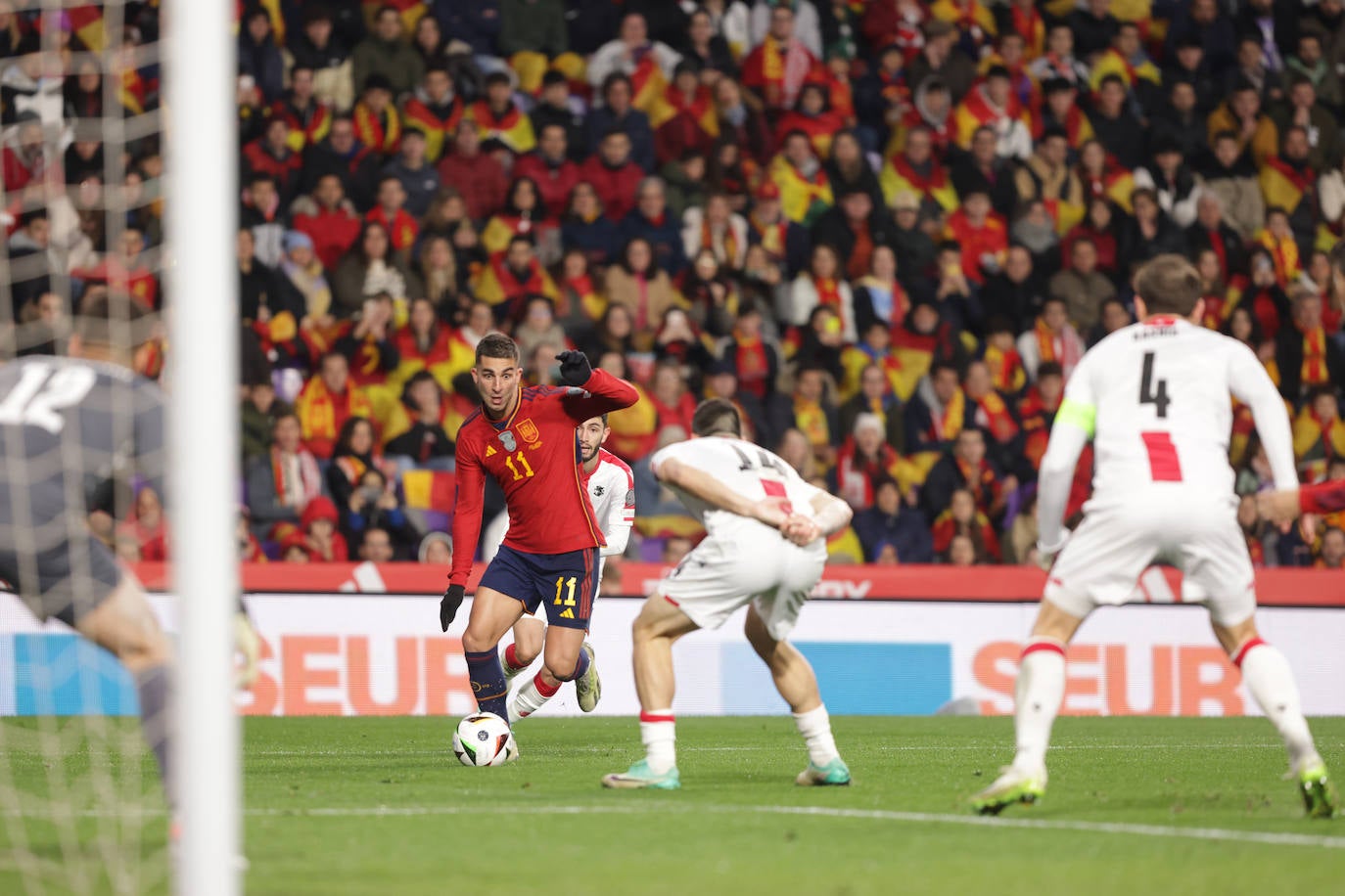 Las mejores imágenes del España-Georgia en Zorrilla