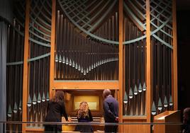 Concierto celebrado este pasado viernes en el Conservatorio de Palencia dentro del ciclo 'Música por mil tubos'.