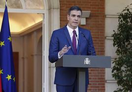 El presidente del Gobierno, Pedro Sánchez.