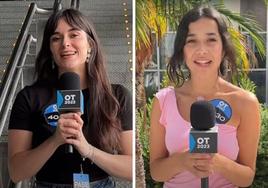 Carmen Escribano y Natalia Fresneda, cantantes vallisoletanas finalistas en el casting de 'OT'.