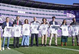 Presentación de la Pucela Run este martes en el estadio José Zorrilla.