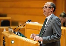 El palentino Jorge Domingo Martínez, en el Senado.