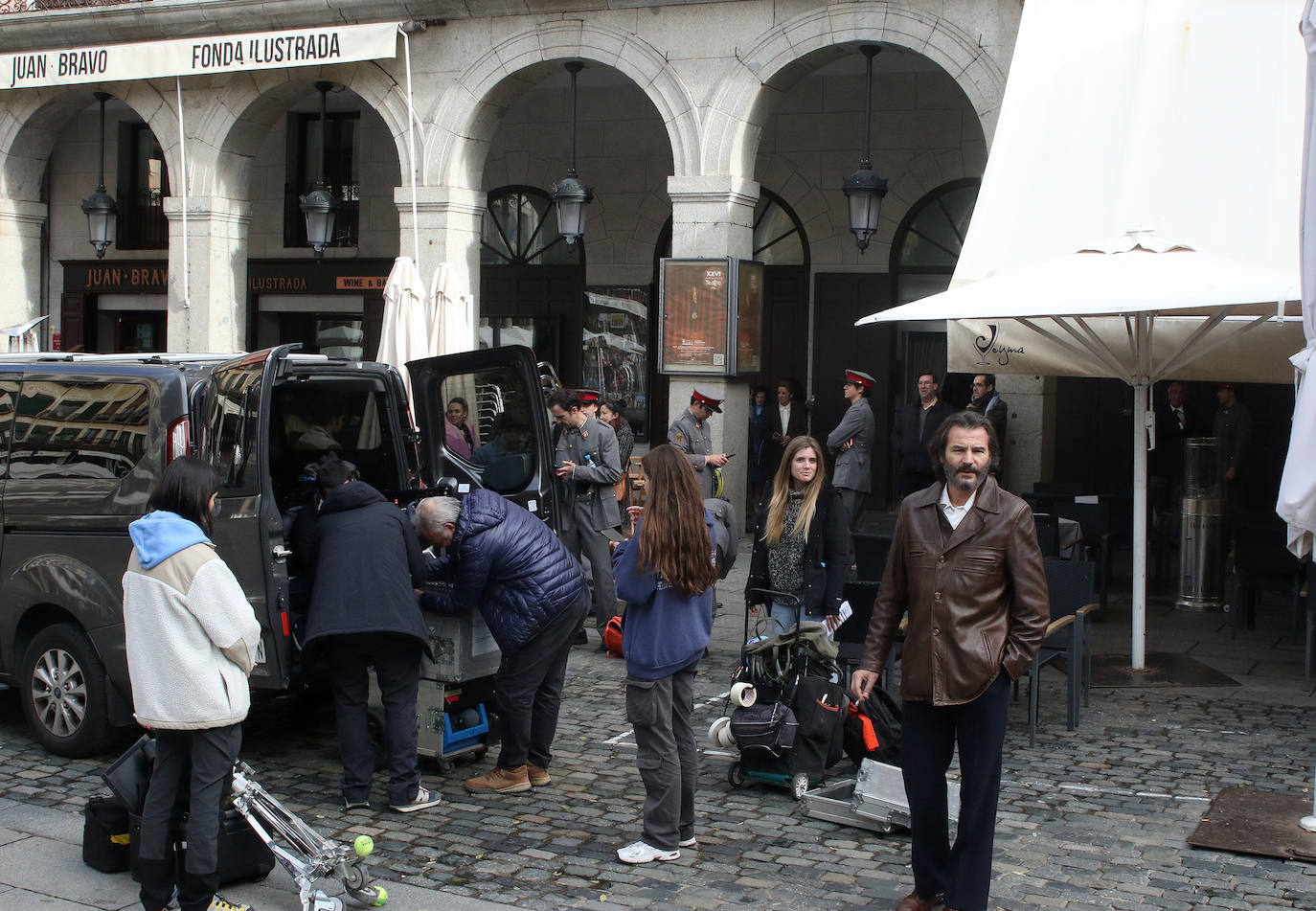 Rodaje en Segovia de &#039;Asalto al Banco Central&#039;