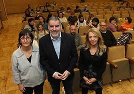 Cristina Sánchez, Benjamin Castro y Mar Carrascal.