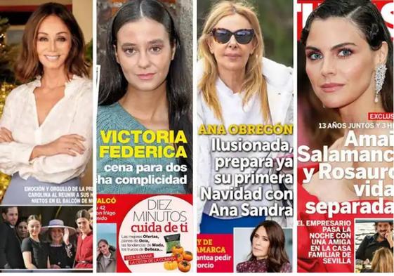 La Navidad de Isabel Preysler y Ana Obregón, portada de la prensa del corazón