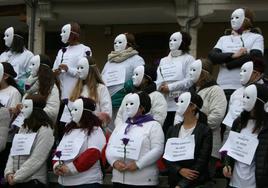 Acto contra la violencia de género en Cuéllar.