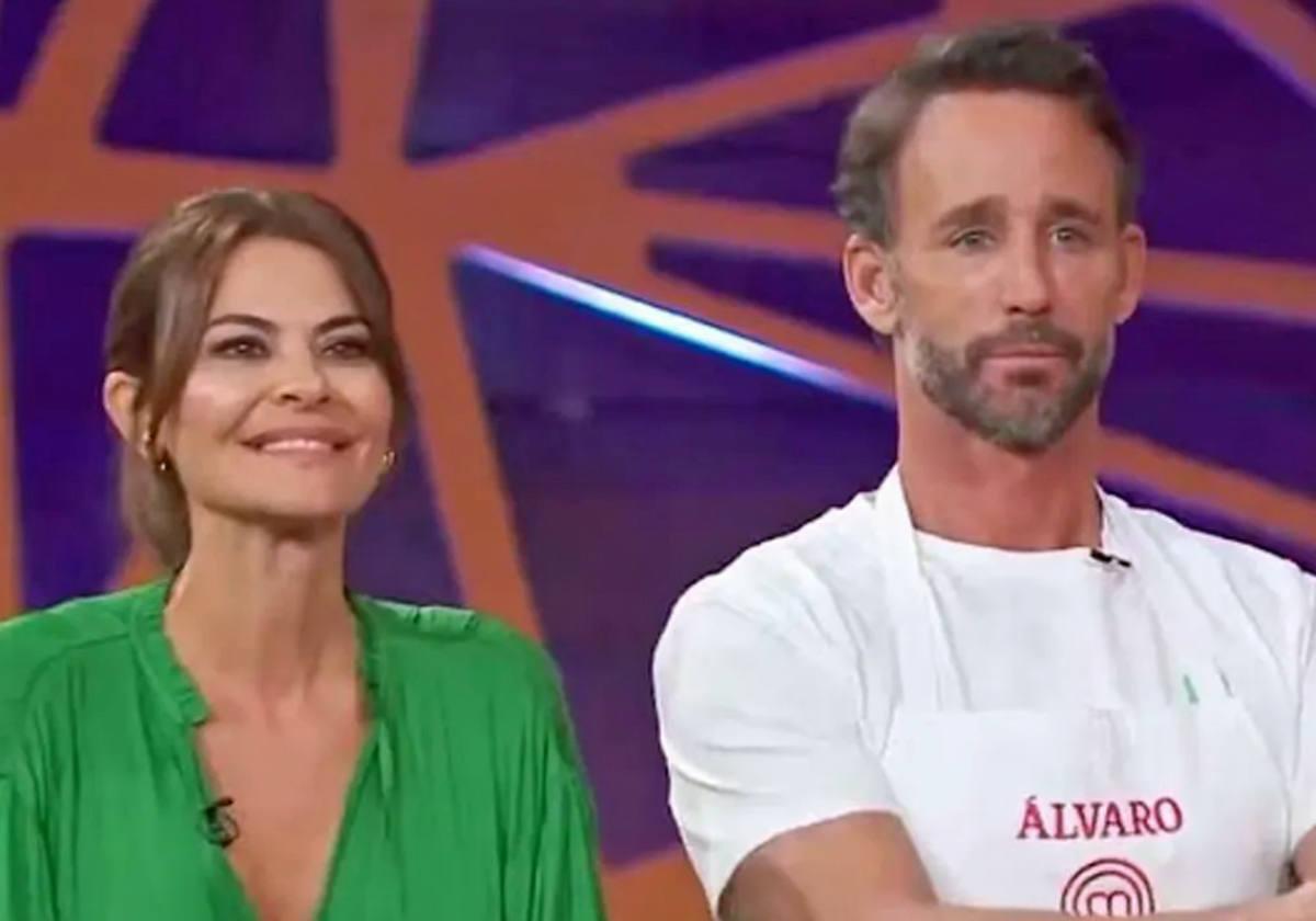 María José Suárez y Álvaro Muñoz Escassi, en 'Masterchef Celebrity'.