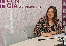 La alcaldesa de Palencia, Miriam Andrés.