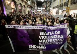 Las imágenes de la protesta del 25N en Valladolid