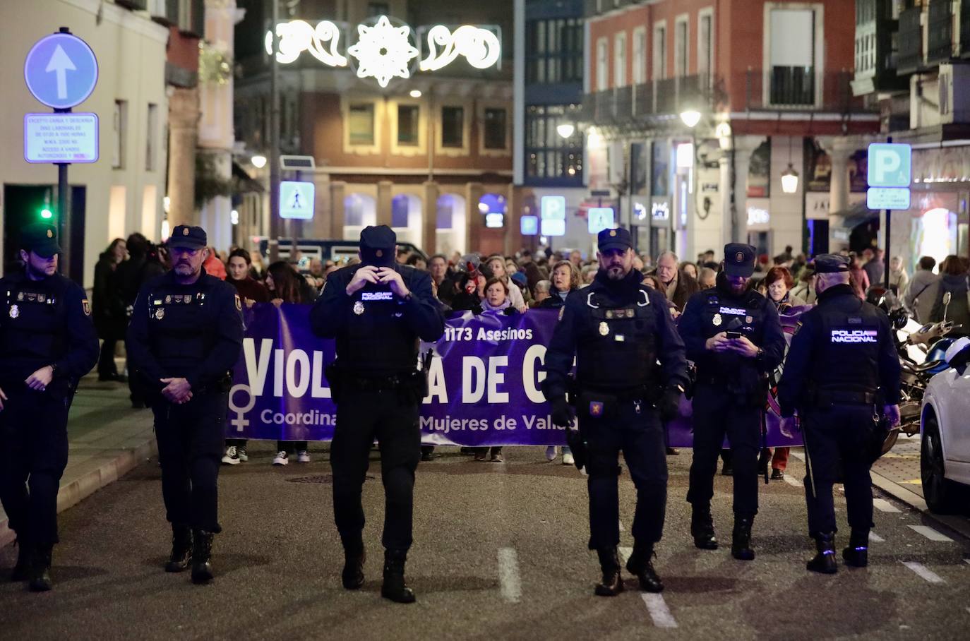 Las imágenes de la protesta del 25N en Valladolid