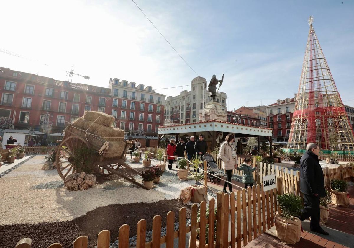 Imágenes del ambiente navideño en la Plaza Mayor (1/2)