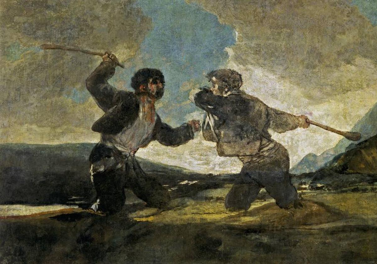 'Duelo a garrotazos', de Goya.