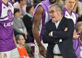 Paco Garcia, durante el choque contra el Gipuzkoa Basket.