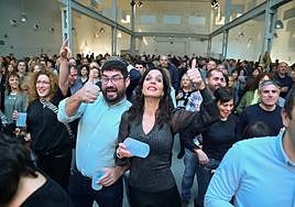 Asistentes a la gala de Navidad de Onda Cero, este jueves.