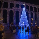 El encendido de la Navidad en Segovia, en imágenes