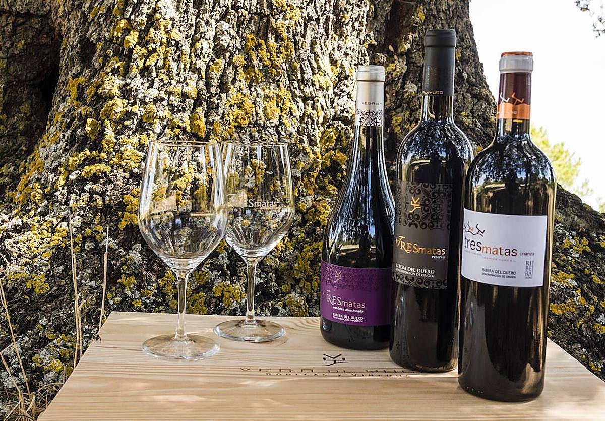 Los tres vinos TresMatas.
