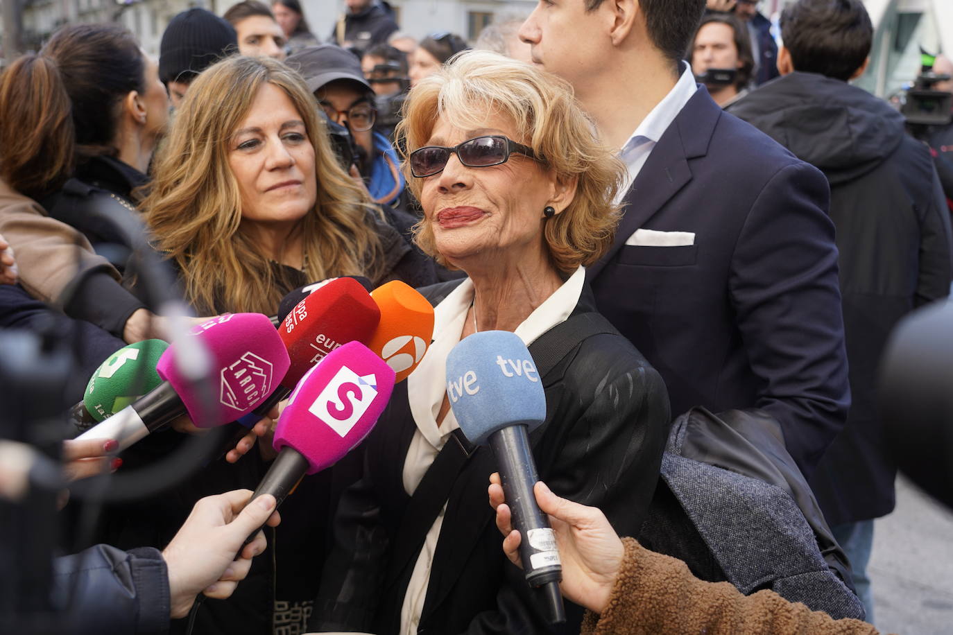 Rosa Valenty, en la capilla ardiente.