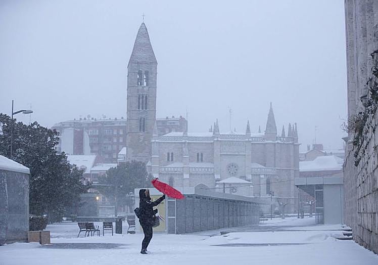 El paso de Filomena por Valladolid en enero de 2021.
