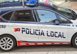 Vehículo de la Policía Local de León.